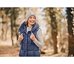 Gilet lungo con cappuccio Clara