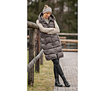 Gilet lungo con cappuccio Clara