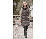 Gilet lungo con cappuccio Clara