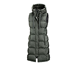 Gilet lungo con cappuccio Clara