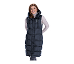 Gilet lungo con cappuccio Clara