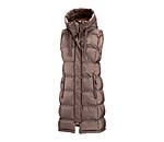 Gilet lungo con cappuccio Clara