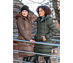 Gilet lungo con cappuccio Clara