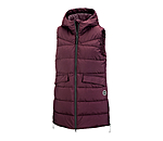 Gilet lungo con cappuccio Akene