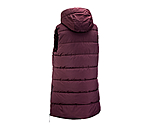 Gilet lungo con cappuccio Akene