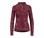 Maglia funzionale a maniche lunghe con zip Hanne