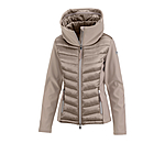 Giacca da equitazione combinata softshell con cappuccio Cora