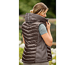 Gilet da equitazione combinato softshell con cappuccio Zoey