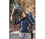 Gilet da equitazione combinato softshell con cappuccio Jessy