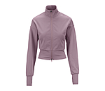 Felpa cropped con zip Leana