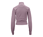 Felpa cropped con zip Leana