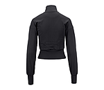 Felpa cropped con zip Leana