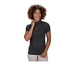 T-shirt funzionale con zip Amber