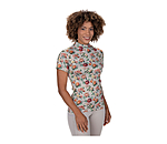 T-shirt funzionale con zip Fleur