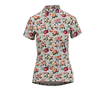 T-shirt funzionale con zip Fleur