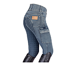Jeans da equitazione full grip a vita alta Laura