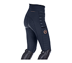 Leggings da equitazione termici full grip per bambini