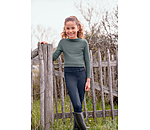 Pantaloni da equitazione hybrid full grip per bambini Ilva