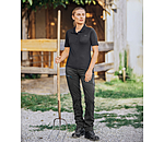 Outfit da donna con polo in cotone in nero