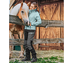 Outfit da donna con giacca softshell traspirante con cappuccio rimovibile in light-mint