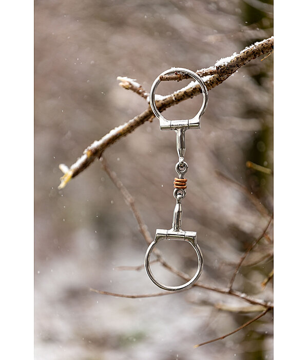 Snaffle snodato in tre parti Stainless Steel