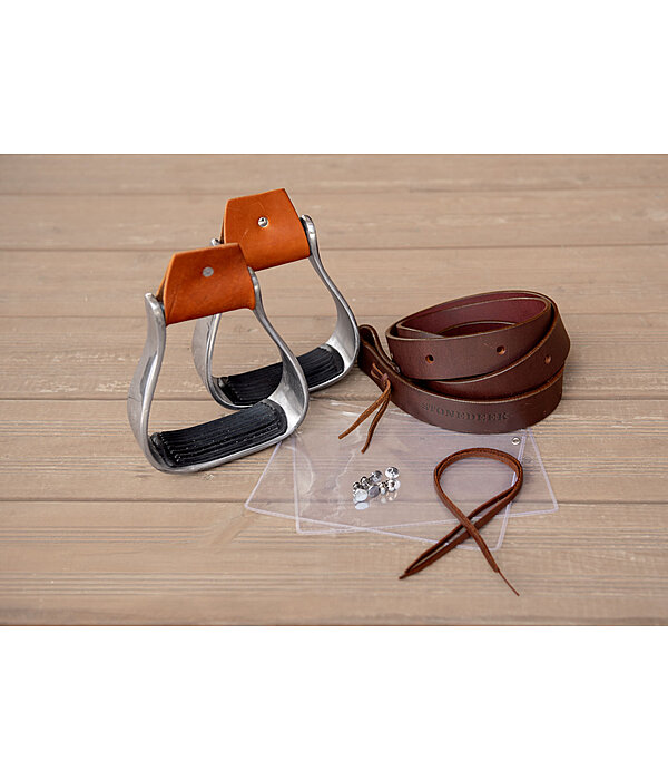 Staffe in alluminio con pedane in gomma