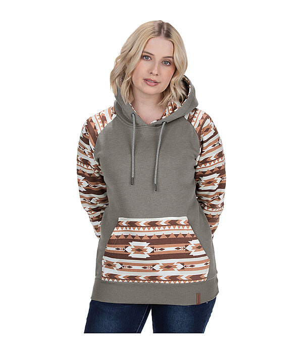Felpa con cappuccio Ikat