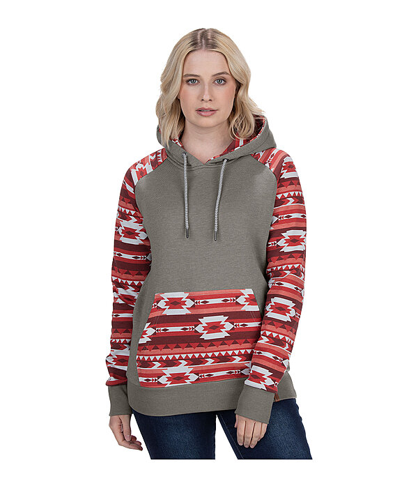 Felpa con cappuccio Ikat
