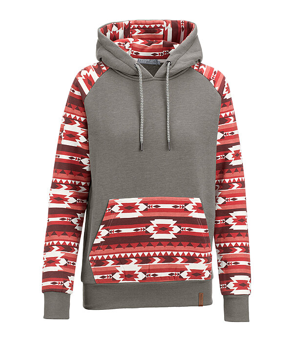 Felpa con cappuccio Ikat