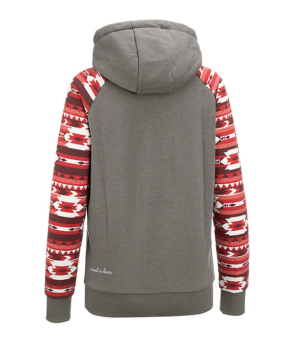 Felpa con cappuccio Ikat