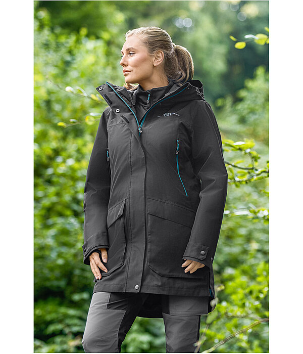 Parka outdoor funzionale & impermeabile 3 in 1 con gilet rimovibile