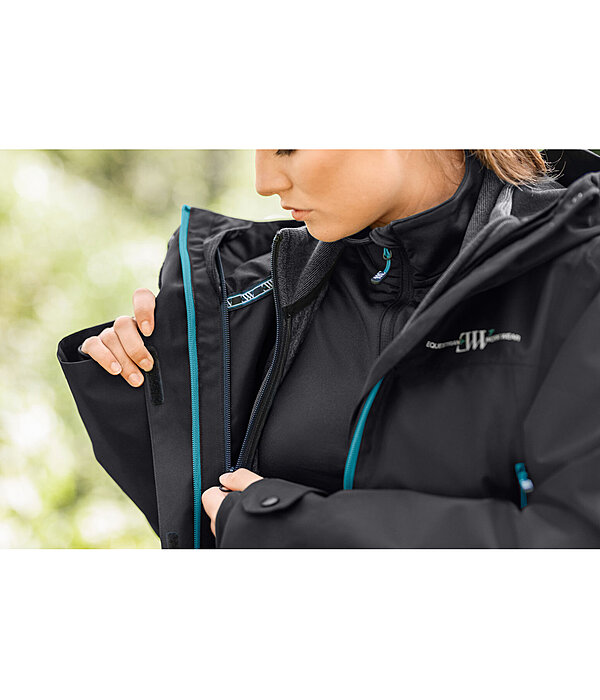 Parka outdoor funzionale & impermeabile 3 in 1 con gilet rimovibile