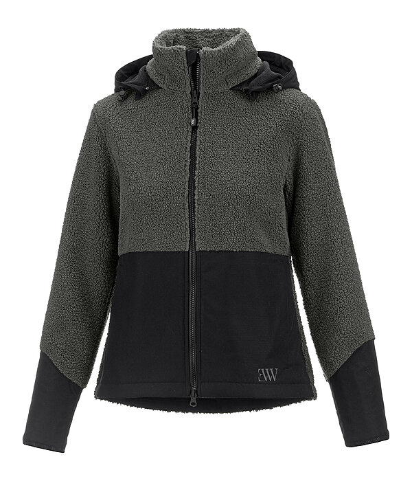 Giacca in pile Sherpa con cappuccio rimovibile