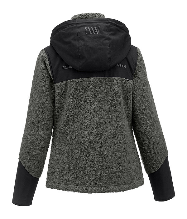 Giacca in pile Sherpa con cappuccio rimovibile