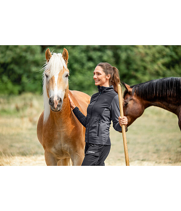 Giacca hybrid in pile Waffle