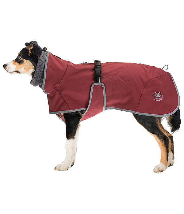Cappotto in softshell per cani con colletto in pile Frida