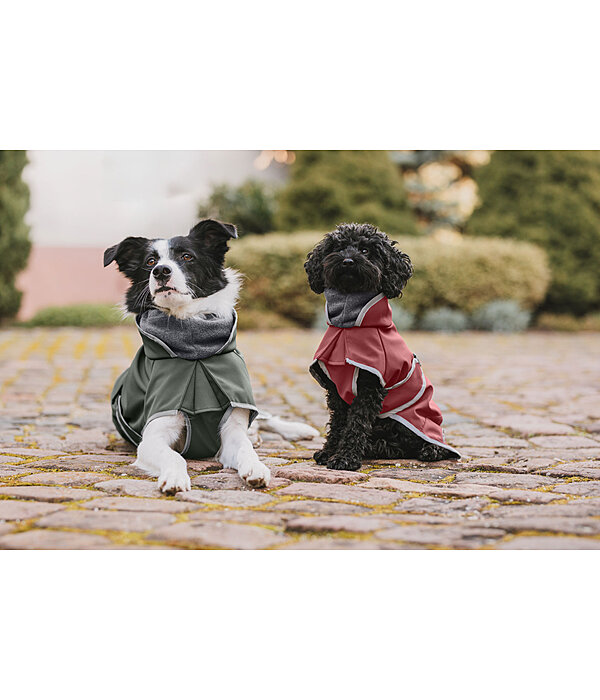 Cappotto in softshell per cani con colletto in pile Frida