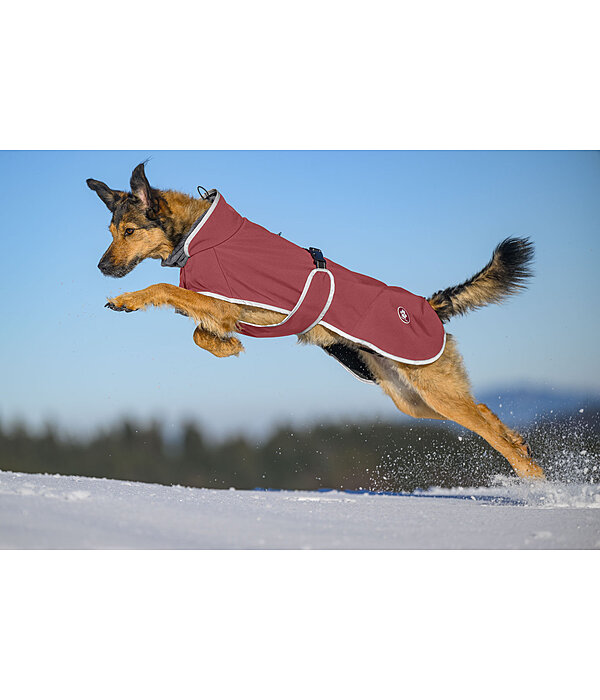 Cappotto in softshell per cani con colletto in pile Frida