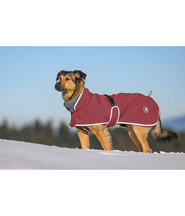 Cappotto in softshell per cani con colletto in pile Frida