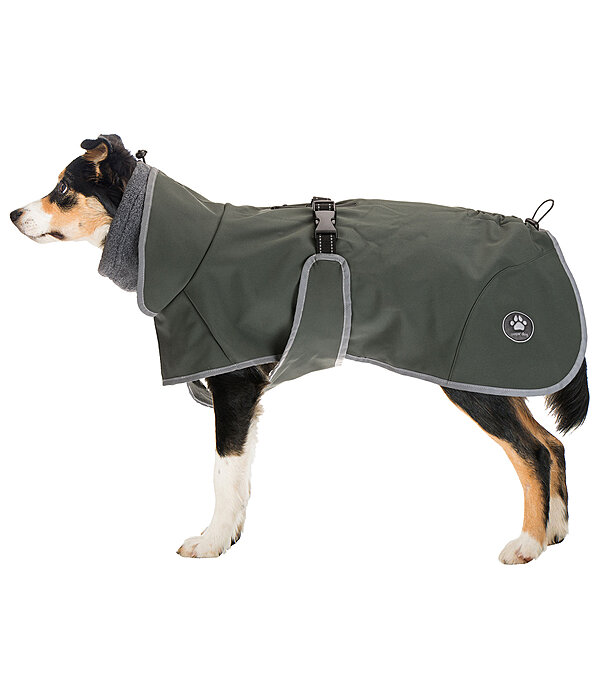 Cappotto in softshell per cani con colletto in pile Frida