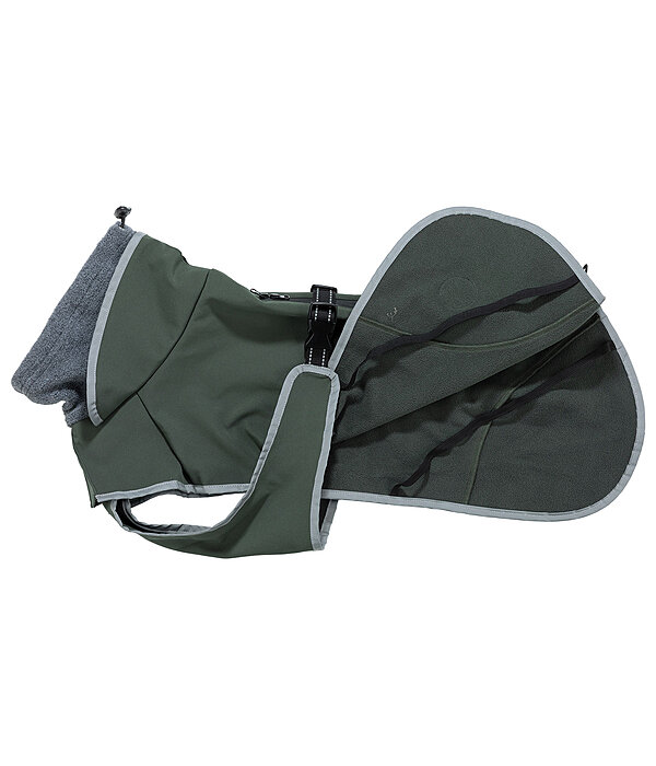 Cappotto in softshell per cani con colletto in pile Frida