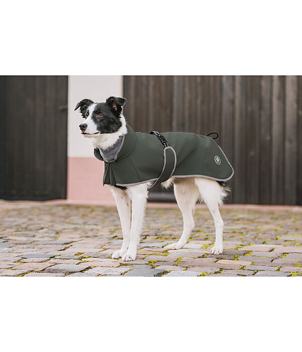Cappotto in softshell per cani con colletto in pile Frida
