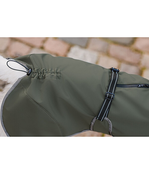Cappotto in softshell per cani con colletto in pile Frida