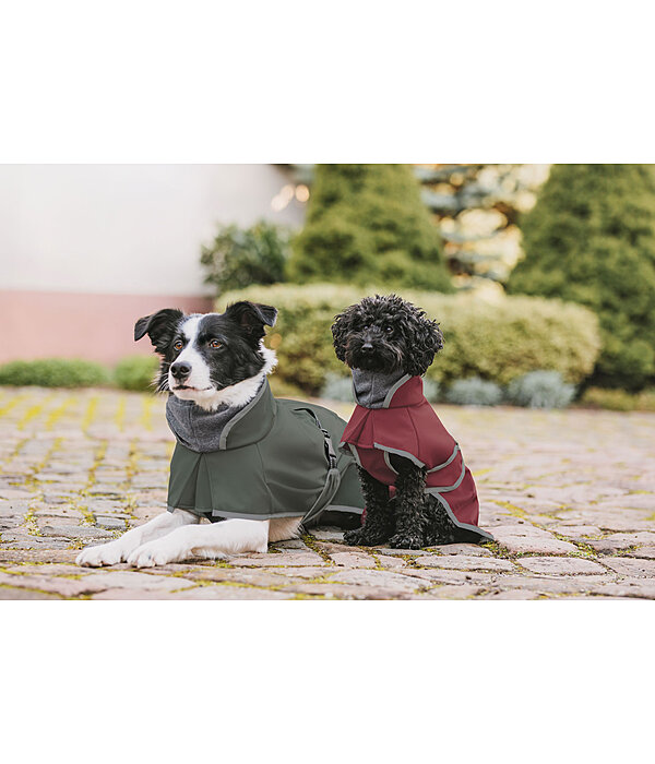 Cappotto in softshell per cani con colletto in pile Frida