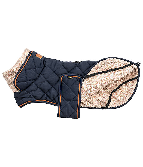 Cappotto trapuntato per cani Holly con pelliccia sintetica