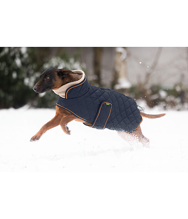 Cappotto trapuntato per cani Holly con pelliccia sintetica