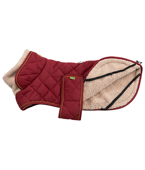 Cappotto trapuntato per cani Holly con pelliccia sintetica