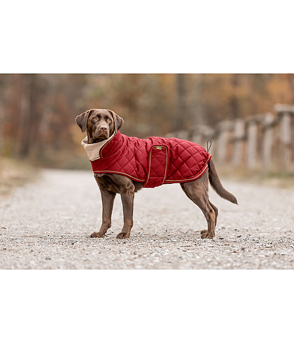 Cappotto trapuntato per cani Holly con pelliccia sintetica