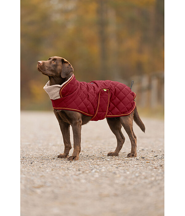 Cappotto trapuntato per cani Holly con pelliccia sintetica