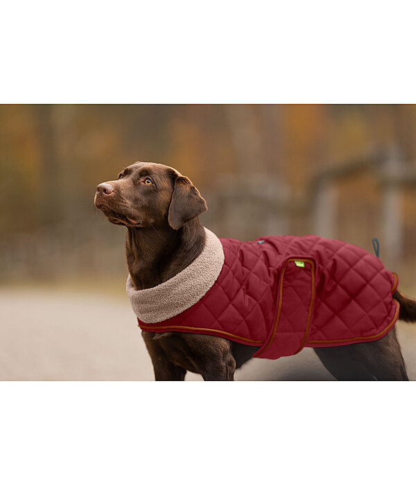 Cappotto trapuntato per cani Holly con pelliccia sintetica